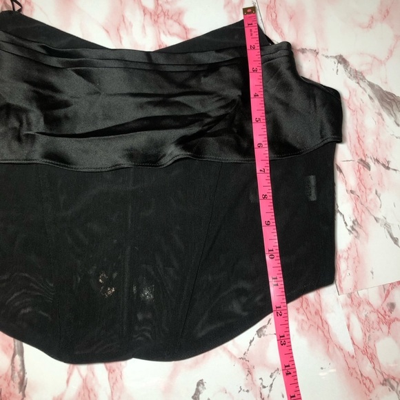 Sincerely Jules mesh strapless corset crop top size L juniors - Picture 6 of 6